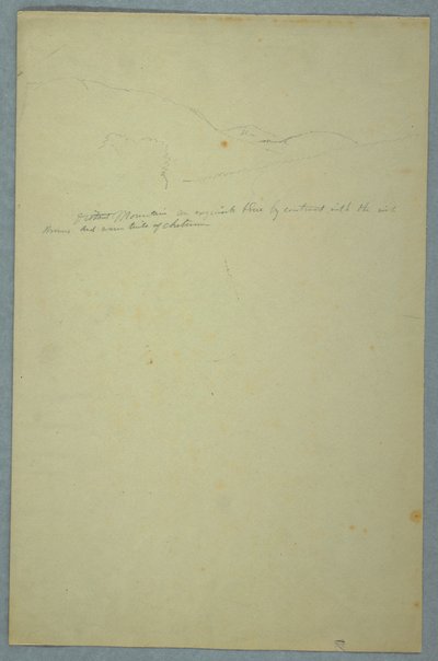 Drawing, Portion of a Mountainous Panorama by Frederic Edwin Church
